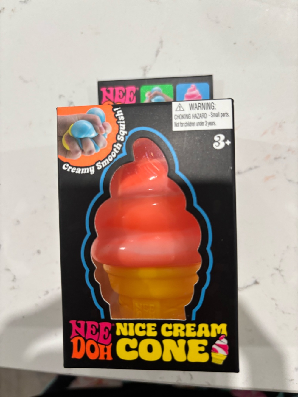 NEE DOH  Orange Nice Cream Cone Squishy Toy